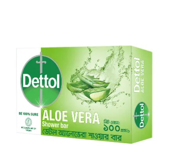 Dettol Aloe Vera Shower Bar 100 gm