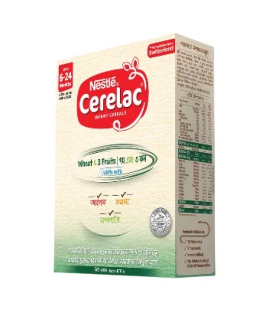 Nestle Cerelac 1 Wheat & Three Fruits (6 M+) 350 gm